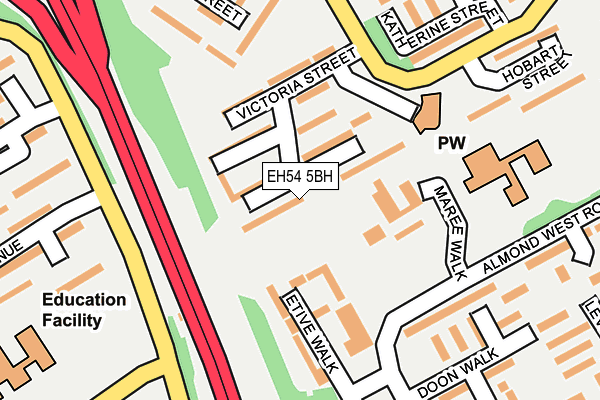 EH54 5BH map - OS OpenMap – Local (Ordnance Survey)