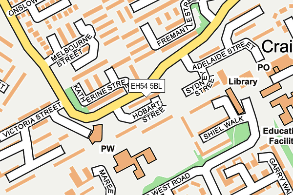 EH54 5BL map - OS OpenMap – Local (Ordnance Survey)