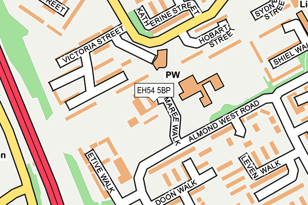 EH54 5BP map - OS OpenMap – Local (Ordnance Survey)