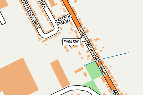 EH54 5BS map - OS OpenMap – Local (Ordnance Survey)