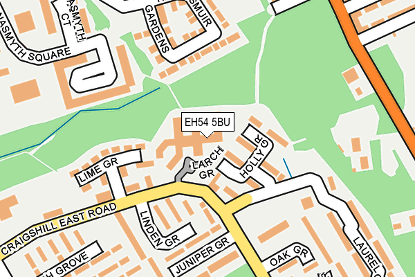 EH54 5BU map - OS OpenMap – Local (Ordnance Survey)