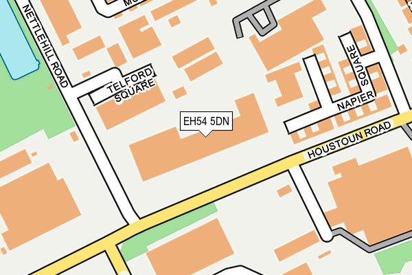 EH54 5DN map - OS OpenMap – Local (Ordnance Survey)