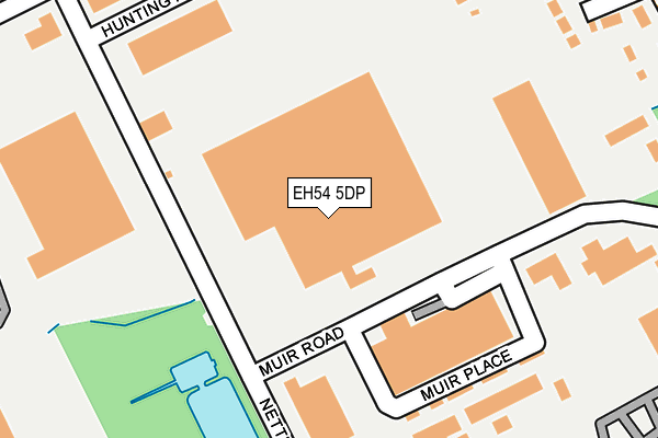 EH54 5DP map - OS OpenMap – Local (Ordnance Survey)