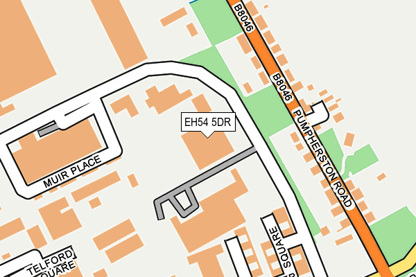 EH54 5DR map - OS OpenMap – Local (Ordnance Survey)