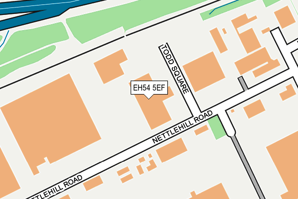 EH54 5EF map - OS OpenMap – Local (Ordnance Survey)