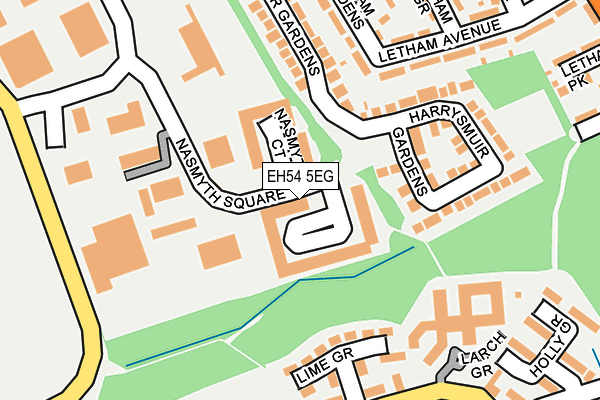 EH54 5EG map - OS OpenMap – Local (Ordnance Survey)