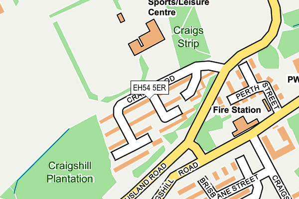 EH54 5ER map - OS OpenMap – Local (Ordnance Survey)