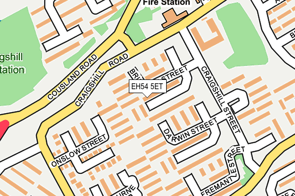 EH54 5ET map - OS OpenMap – Local (Ordnance Survey)