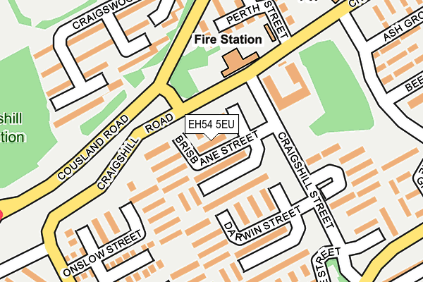 EH54 5EU map - OS OpenMap – Local (Ordnance Survey)