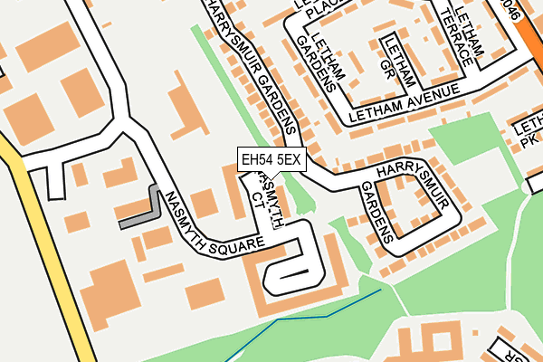 EH54 5EX map - OS OpenMap – Local (Ordnance Survey)