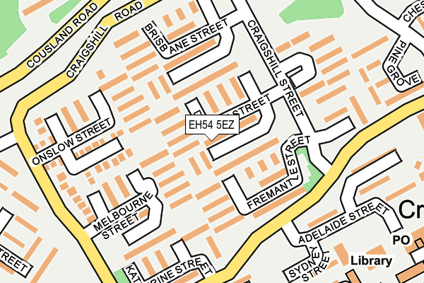 EH54 5EZ map - OS OpenMap – Local (Ordnance Survey)