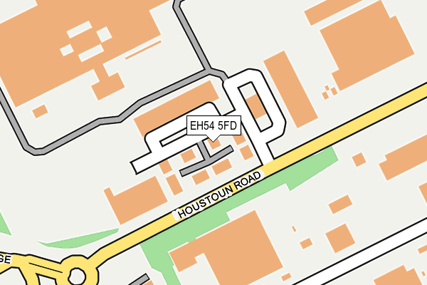 EH54 5FD map - OS OpenMap – Local (Ordnance Survey)