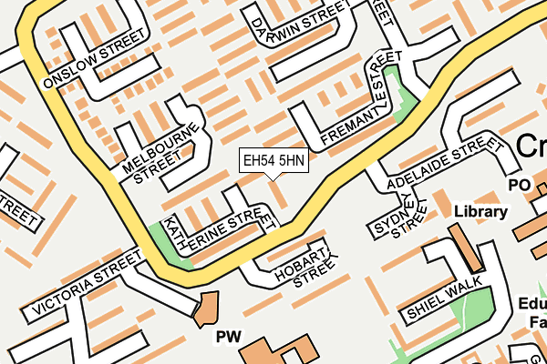 EH54 5HN map - OS OpenMap – Local (Ordnance Survey)