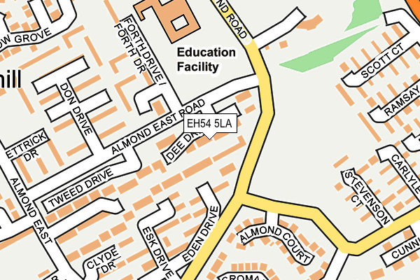 EH54 5LA map - OS OpenMap – Local (Ordnance Survey)