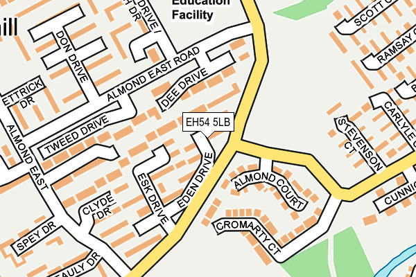 EH54 5LB map - OS OpenMap – Local (Ordnance Survey)