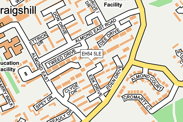 EH54 5LE map - OS OpenMap – Local (Ordnance Survey)