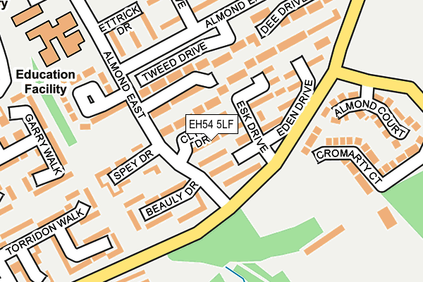 EH54 5LF map - OS OpenMap – Local (Ordnance Survey)