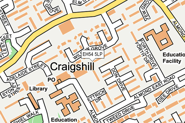 EH54 5LP map - OS OpenMap – Local (Ordnance Survey)