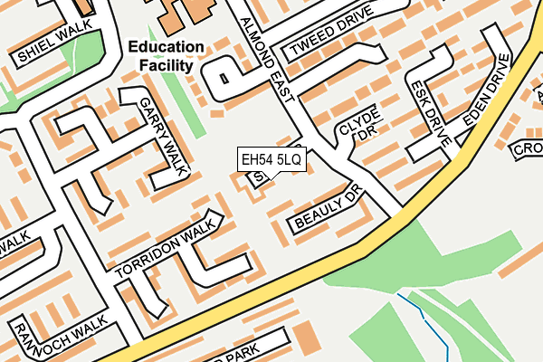 EH54 5LQ map - OS OpenMap – Local (Ordnance Survey)