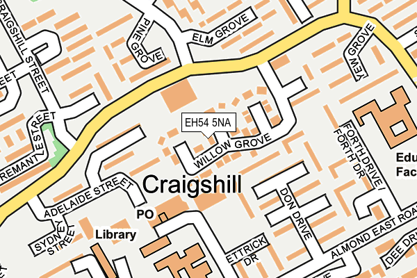 EH54 5NA map - OS OpenMap – Local (Ordnance Survey)