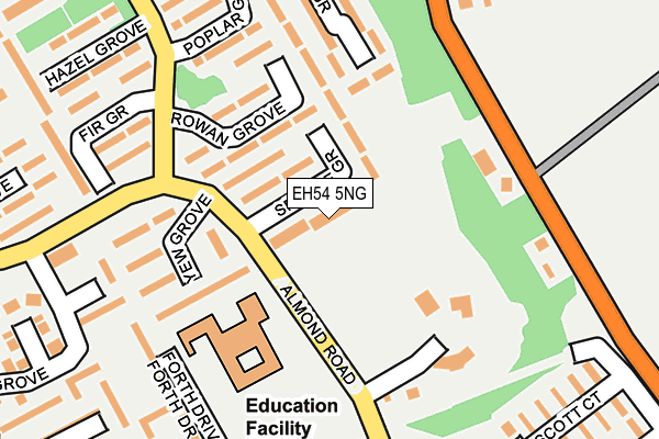 EH54 5NG map - OS OpenMap – Local (Ordnance Survey)