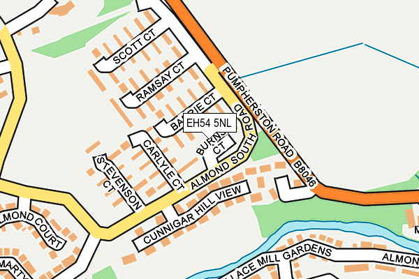 EH54 5NL map - OS OpenMap – Local (Ordnance Survey)