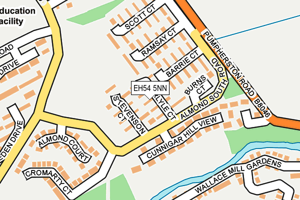 EH54 5NN map - OS OpenMap – Local (Ordnance Survey)