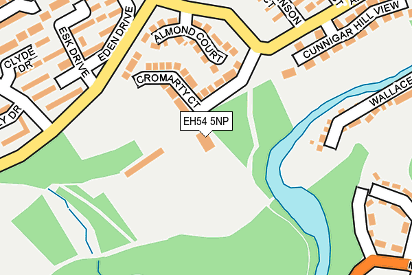 EH54 5NP map - OS OpenMap – Local (Ordnance Survey)