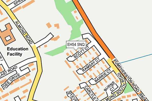 EH54 5NQ map - OS OpenMap – Local (Ordnance Survey)