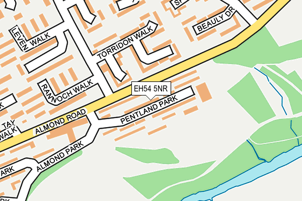 EH54 5NR map - OS OpenMap – Local (Ordnance Survey)