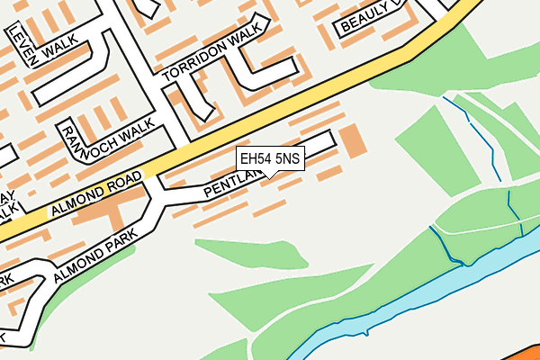 EH54 5NS map - OS OpenMap – Local (Ordnance Survey)