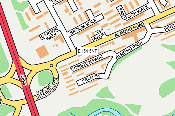 EH54 5NT map - OS OpenMap – Local (Ordnance Survey)