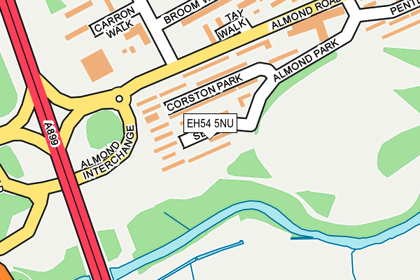 EH54 5NU map - OS OpenMap – Local (Ordnance Survey)