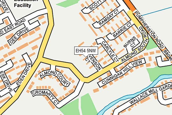 EH54 5NW map - OS OpenMap – Local (Ordnance Survey)