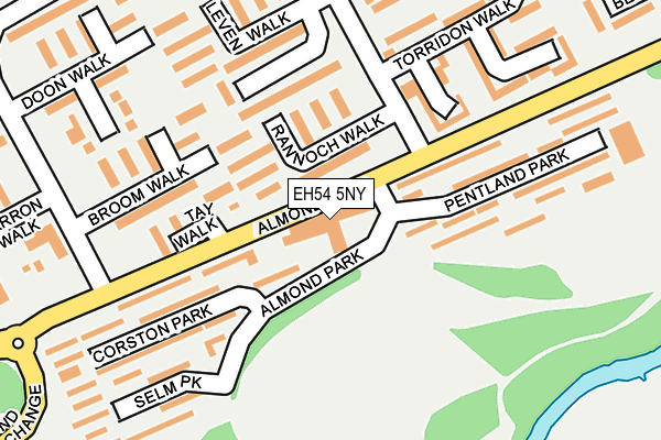 EH54 5NY map - OS OpenMap – Local (Ordnance Survey)