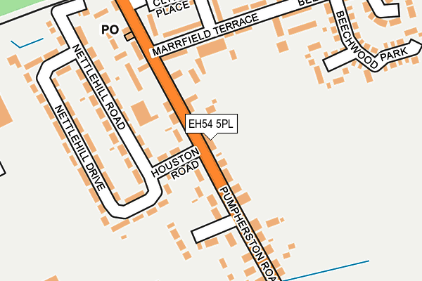 EH54 5PL map - OS OpenMap – Local (Ordnance Survey)