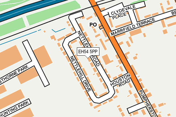 EH54 5PP map - OS OpenMap – Local (Ordnance Survey)