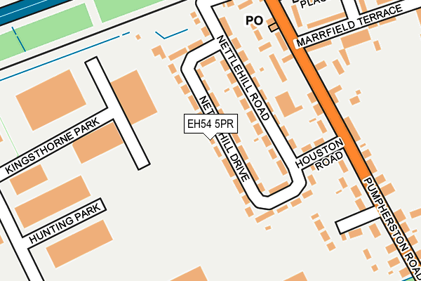 EH54 5PR map - OS OpenMap – Local (Ordnance Survey)