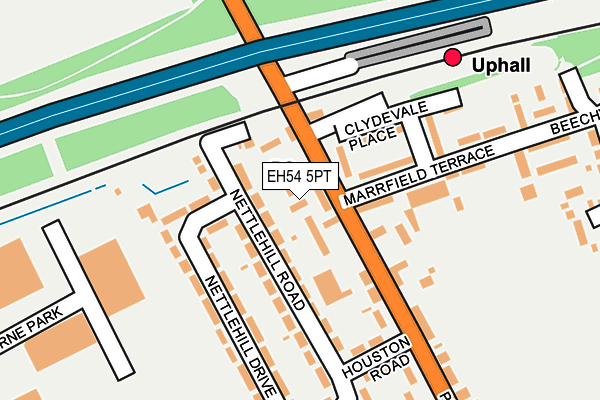 EH54 5PT map - OS OpenMap – Local (Ordnance Survey)