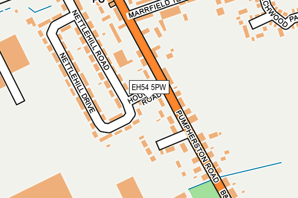 EH54 5PW map - OS OpenMap – Local (Ordnance Survey)