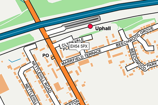 EH54 5PX map - OS OpenMap – Local (Ordnance Survey)