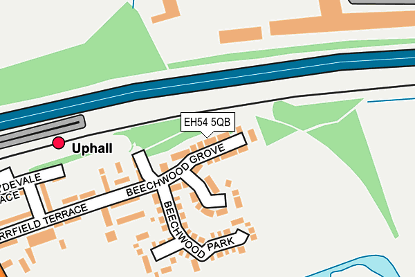 EH54 5QB map - OS OpenMap – Local (Ordnance Survey)