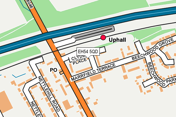 EH54 5QD map - OS OpenMap – Local (Ordnance Survey)