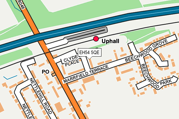 EH54 5QE map - OS OpenMap – Local (Ordnance Survey)