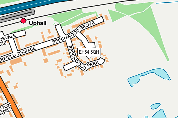 EH54 5QH map - OS OpenMap – Local (Ordnance Survey)