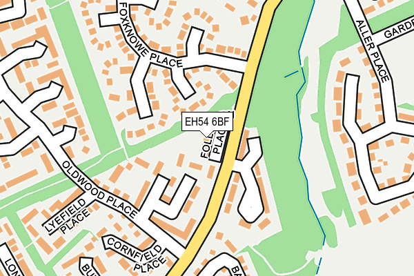 EH54 6BF map - OS OpenMap – Local (Ordnance Survey)