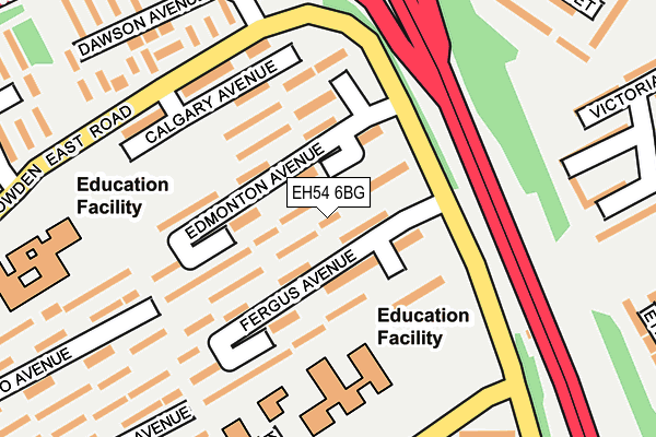 EH54 6BG map - OS OpenMap – Local (Ordnance Survey)