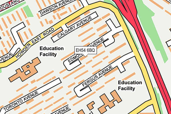 EH54 6BQ map - OS OpenMap – Local (Ordnance Survey)