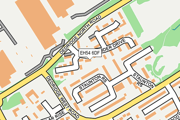 EH54 6DF map - OS OpenMap – Local (Ordnance Survey)