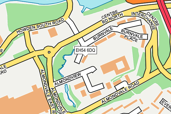 EH54 6DQ map - OS OpenMap – Local (Ordnance Survey)